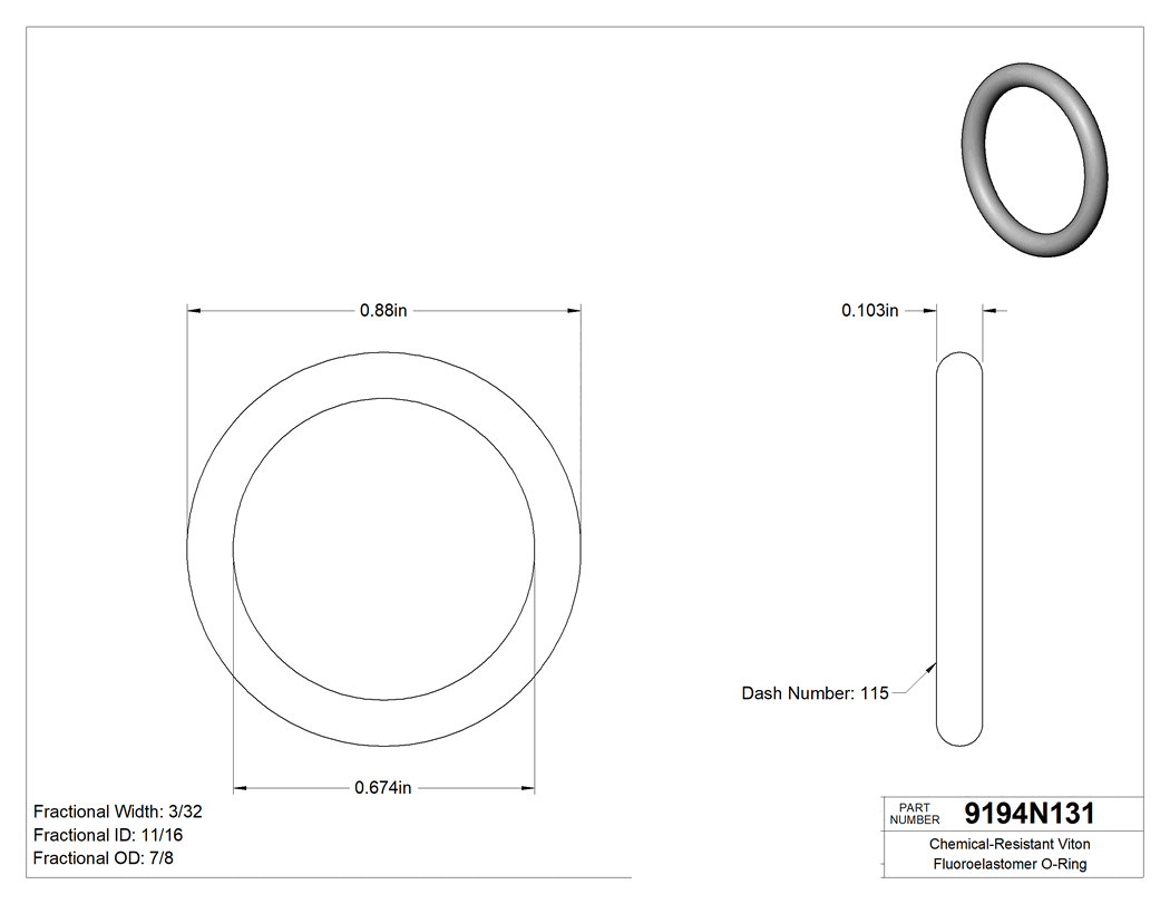 Technical drawing - 9194N131